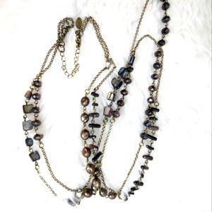 Lia Sophia Double Strand Necklace